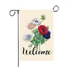 Hello Spring Welcome Garden Flag 12 x 18 Inch Burlap Yard Flag Double Sided Printed Holiday Outdoor Decor Flag