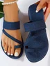 Casual Denim To Ring Slide Sandals