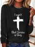 Crew Neck Long Sleeve Cross Regular Micro-Elasticity Regular Fit Blouse For Women