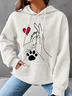 Women Casual Hoodie Pet Dog Hoodie