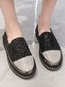 Casual Plain Slip On Low Heel Slip On Glitter