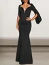 Women Plain Long Sleeve Comfy Sexy Maxi Dress