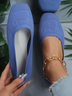 Women's Ballet Flat Dressy Casual Knit Shoes Women Mesh Flats