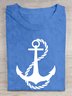 Casual Anchor Crew Neck Short Sleeve T-shirt