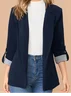 Women's Color Block Regular Loose Blazer