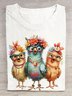 Casual Turkey Crew Neck Short Sleeve T-shirt