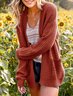 Women Wool/Knitting Plain Long Sleeve Comfy Casual Cardigan