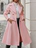 Women Spring/Fall Outerwear Casual Plain Long Sleeve Lapel Collar Jacket