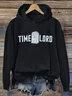 Casual Hoodie Text Letters Hoodie
