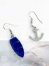 Ocean Style Creative Handmade Boat Lifebuoy Anchor Earrings Personality Funny Asymmetrical Earrings
