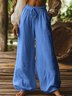 Women Plain Long Pants Casual Spring/Fall Trousers