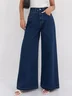 Women Plain Long Pants Vintage Spring/Fall Trousers