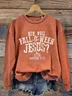 Casual Crew Neck Halloween Sweatshirt