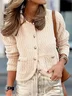 Women Cotton Plain Long Sleeve Comfy Casual Cardigan