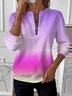 Vintage Crew Neck Ombre Sweatshirt