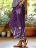 Women Floral Long Pants Casual Spring/Fall Trousers