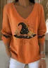 Women Cotton Halloween Long Sleeve Comfy Casual Sweater