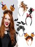 Halloween 2025 Pumpkin Headband Little Devil Ghost Festival Carnival Party Decoration Hair Accessory Headband