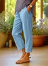 Women Plain Long Pants Casual Spring/Fall Trousers