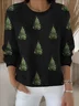 Women Christmas Long Sleeve Comfy Vintage Sweater