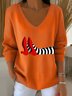 Women Cotton Halloween Long Sleeve Comfy Casual Sweater