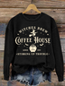 Casual Crew Neck Halloween Sweatshirt