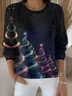 Women Christmas Long Sleeve Comfy Vintage Sweater
