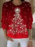 Women Christmas Long Sleeve Comfy Vintage Sweater