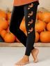 Women Halloween Casual All Season Long Leggings