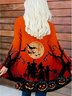 Women Spring/Fall Outerwear Vintage Halloween Long Sleeve V Neck Jacket