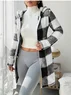 Women Spring/Fall Outerwear Casual Geometric Long Sleeve Hoodie Jacket