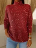 Women Christmas Long Sleeve Comfy Vintage Printing Sweater