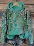 Casual Hoodie Floral Hoodie Printing