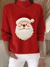 Women Santa Claus Long Sleeve Comfy Vintage Sweater