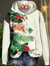Casual Hoodie Santa Claus Hoodie Printing