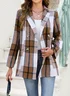 Women Geometric Spring/Fall Outerwear Casual Long Sleeve Shawl Collar Regular Blazer