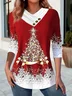 Casual Christmas Long Sleeve T-shirt