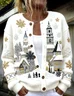 Women Wool/Knitting Christmas Long Sleeve Comfy Casual Cardigan