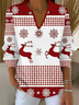 Women Christmas Long Sleeve Comfy Casual Printing Sweater