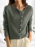 Women Plain Long Sleeve Comfy Casual Sweater