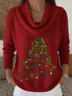 Women Christmas Long Sleeve Comfy Casual Printing Sweater