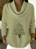 Women Christmas Long Sleeve Comfy Casual Printing Sweater