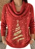 Women Christmas Long Sleeve Comfy Casual Printing Sweater