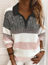 Women Plain Long Sleeve Comfy Casual Sweater