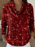 Women Christmas Long Sleeve Comfy Casual Printing Sweater