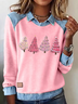 Vintage Shawl Collar Christmas Sweatshirt