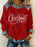 Vintage Crew Neck Christmas Sweatshirt Printing