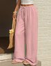 Women Plain Long Pants Casual Spring/Fall Trousers