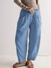 Women Plain Long Pants Casual Spring/Fall Trousers