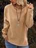 Plus size thickening Cotton Casual Sweater